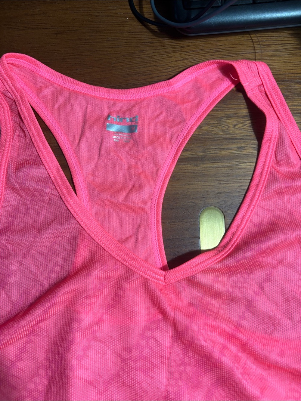 Hind Pink Racerback Tank Top - Picture 2 of 6